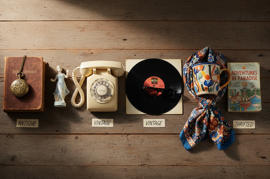 The Difference Between Antique, Vintage, and Thrifted Decor